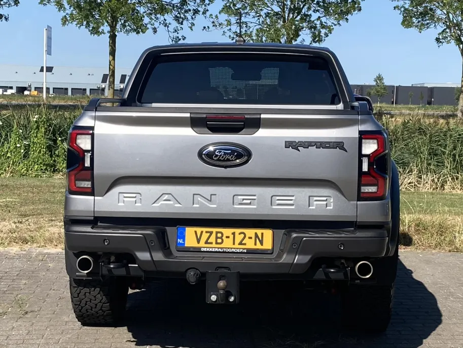 Ford Ranger 3.0 V6 Ecoboost Raptor 291 pk 4WD Automaat Benzine -grijs kenteken 2 persoons - elektrische rollertop - heavy duty vering