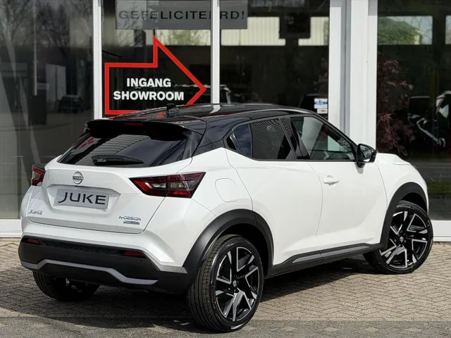 Nissan Juke Hybrid 143pk N-Design | NIEUW | € 4.000 korting | Cold Pack | Technology Pack | App Connect | 360-Camera | Blind Spot | Keyless