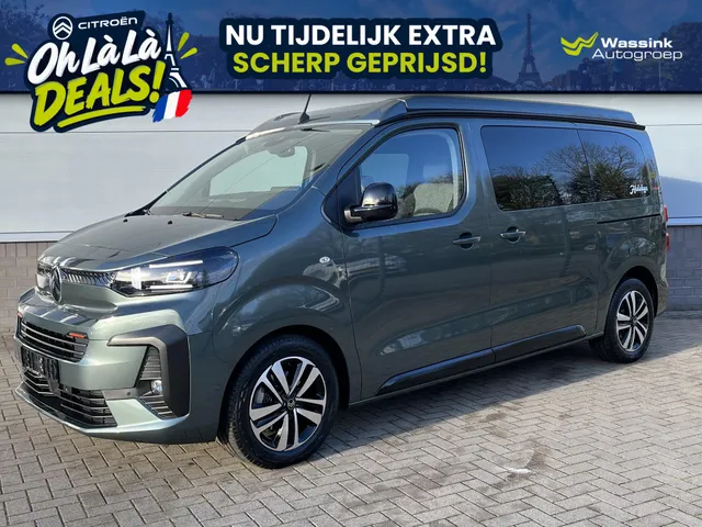 Citroën Jumpy Holidays Camper 2.0 BlueHDi 180 PK Automaat | Pakket Max | Trekhaak | Volwaardig Reservewiel