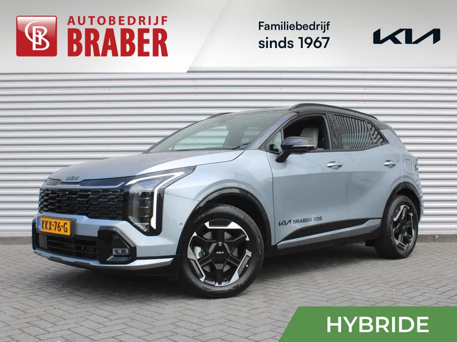 Kia Sportage 1.6 T-GDi Hybrid GT-PlusLine | Stuur-/stoelverwarming + ventilatie | Schuifdak | 360 Camera | HUD | LED | Stoelgeheugen | Elek. achterklep |