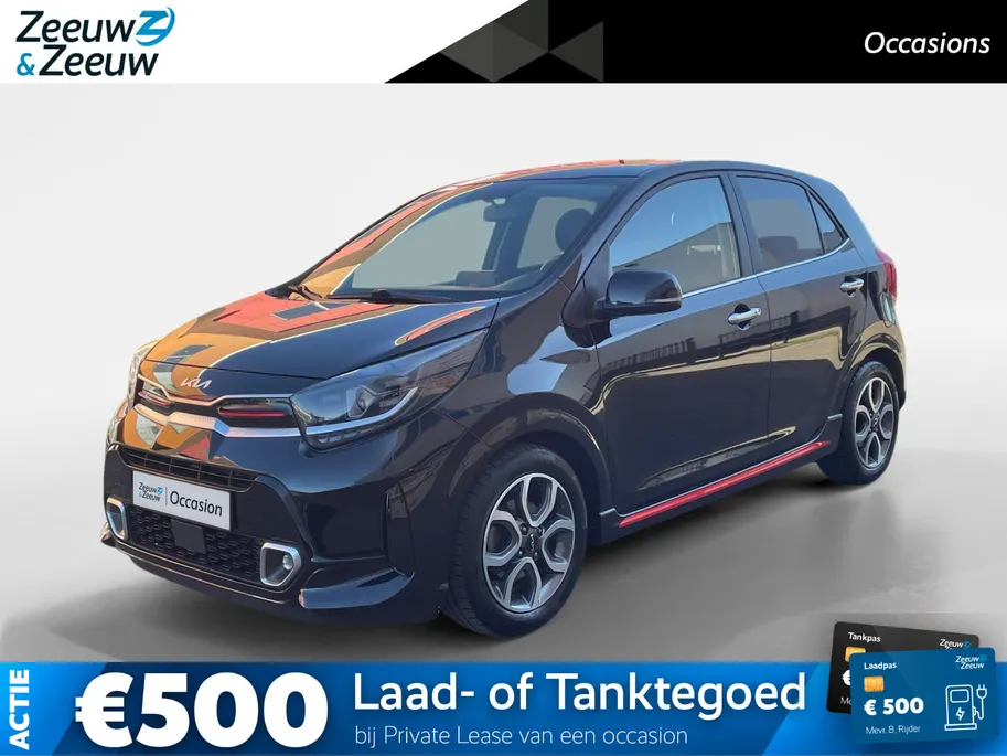 Kia Picanto 1.0 DPi GT-Line | Lederen bekleding| Navigatie| Climate Controle| Lichtmetalen velgen| Camera| Parkeersensoren| Metallic lak|