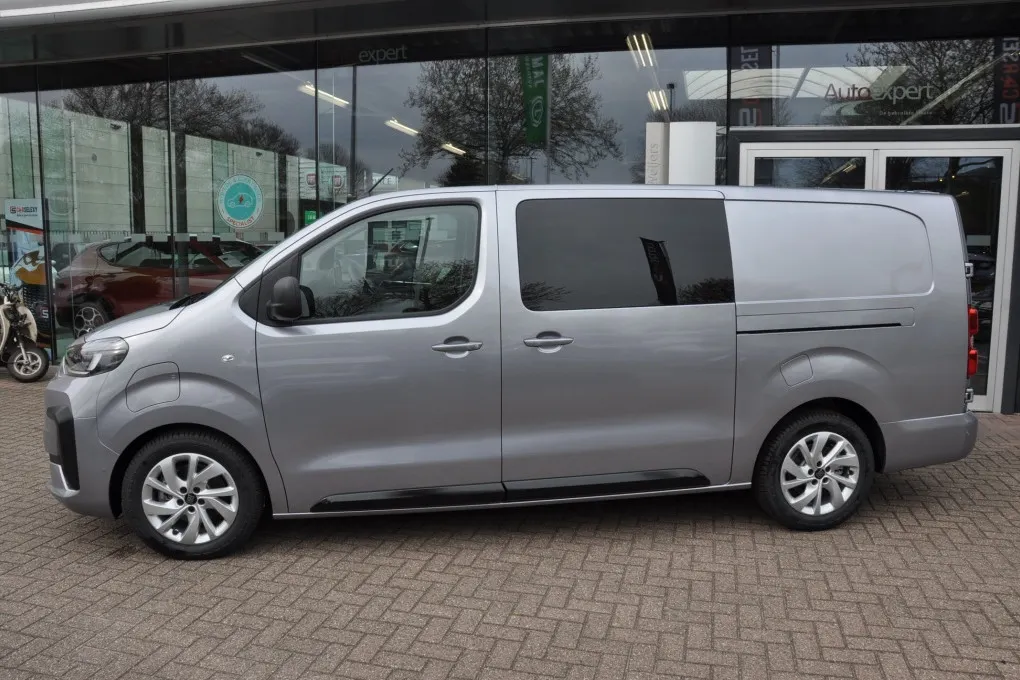 Fiat E-Scudo L3 DC 75 kWh Uniek in NL. DUB CABINE Full Options Bouwvak Deal