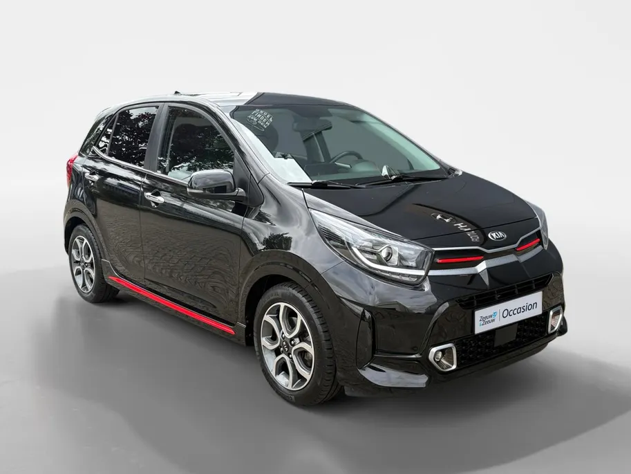 Kia Picanto 1.0 DPi GT-Line Edition | Climate Control | Cruise Control | Keyless | Camera | Leder | Apple Carplay | Android Auto | Navi | Lichtmetalen Velgen |