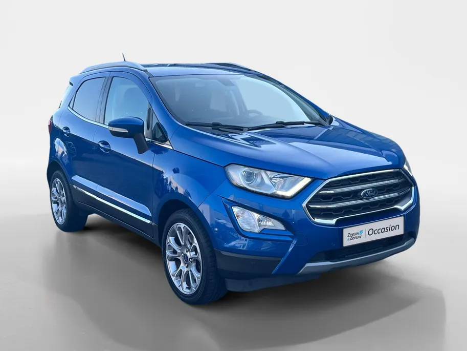 Ford EcoSport 1.0 EcoBoost Titanium | Dealer onderhouden | 1e eigenaar | NL auto | Winter pack | Navigatie | Apple carplay & Android auto | BLIS | Parkeersensoren voor en achter | Achteruitrijcamera | Cruise control | 17' lichtmetalen velgen | Bovag garantie |