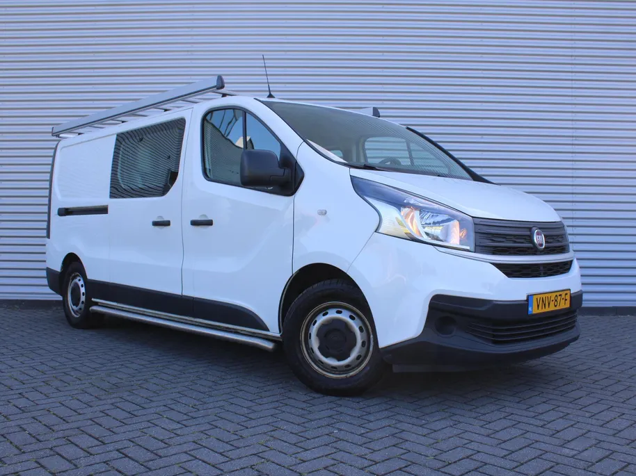 Fiat Talento 2.0 MultiJet L2H1 SX DC | Dubbele Cabine | 6-zits | Navi | Airco | Cruise | Camera | Side bars | Imperiaal | Opklapbare aluminium oprijplaat | Trekhaak |