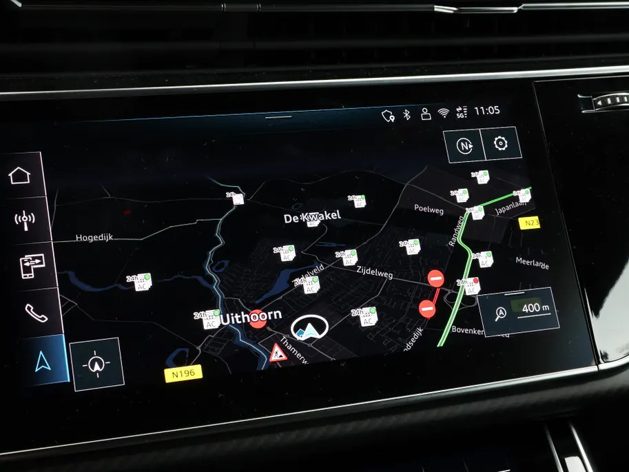 Audi Q8 55 TFSI e quattro Pro Line S 394 PK · 22' LM Velgen · Glazen panorama dak · B&O Premium 3D · Assist. plus, remote park · Stoelventilatie + Massage · Trekhaak · Servosluiting