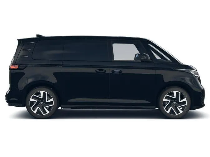Volkswagen Bedrijfswagens ID. Buzz Cargo Bedrijfswagens Bulli Limited Signature Edition 79kWh 340pk 4M 737746 · ECO-lederen bekleding · 20' LM velgen · Voor en achter spoiler · Zwarte grill ·