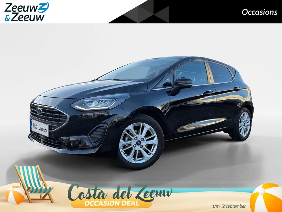 Ford Fiesta 1.0 EcoBoost Hybrid Titanium X Automaaat!|NL auto| Automaat| Winterpack| dealer onderhouden| 12 maanden Bovag garantie|