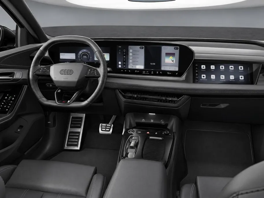 Audi Q6 e-tron S edition 83 kWh 252 PK · Glazen panoramadak · Trekhaak elek. wegklapbaar · Optiekpakket zwart