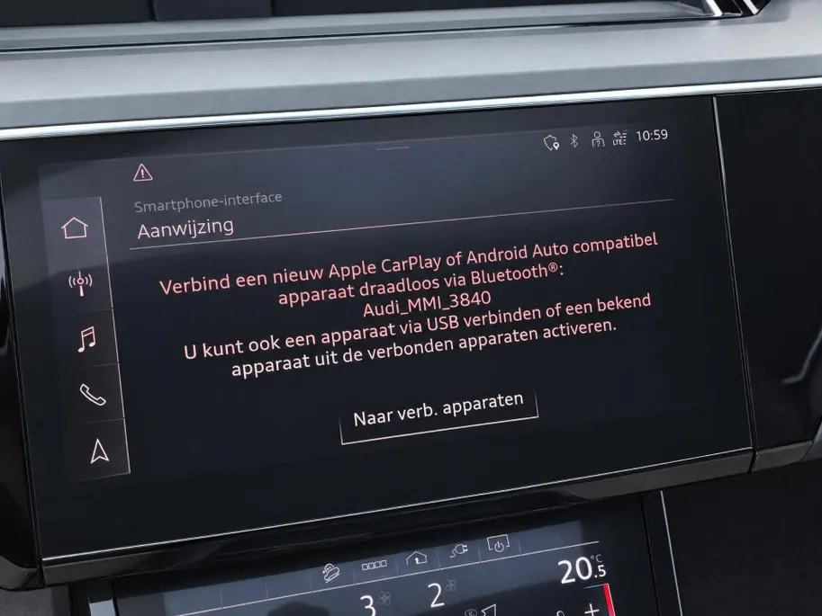 Audi e-tron 55 quattro edition 95 kWh 408pk · Panoramadak · 360 Camera · Afneembare Trekhaak · Lederen Bekleding · Elek. Stoelen + Geheugen Bestuurder ·