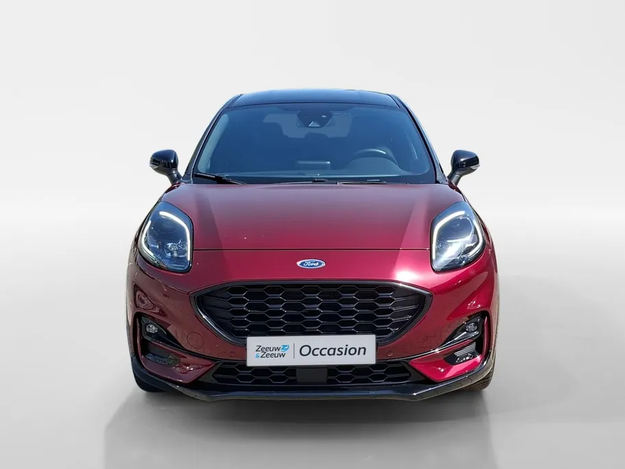 Ford Puma 1.0 EcoBoost Hybrid Vivid Ruby Edition ST - LINE X| Dealeronderhouden | Stoel- stuur en voorruitverwarming | Adaptieve cruise control | BLISS | Grote achterspoiler