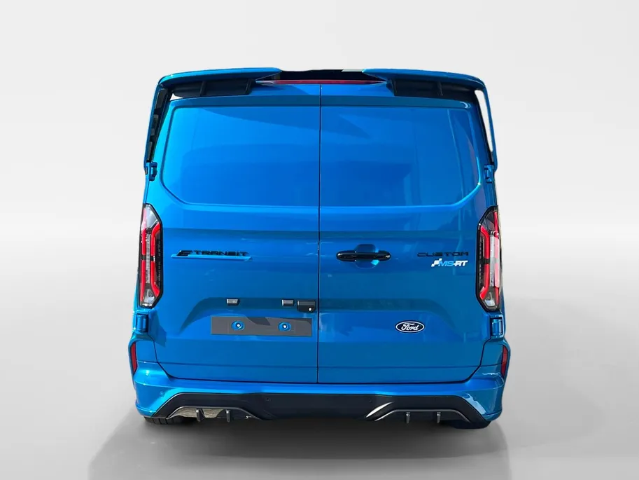 Ford E-Transit Custom 320 L2H1 MS/RT 71 kWh Dubbele Cabine 286 pk | NIEUW TE BESTELLEN | MS/RT Sports Pack | 19' LM velgen | Achterspoiler | Lederen bekleding - Financial Lease - 0,99% rente