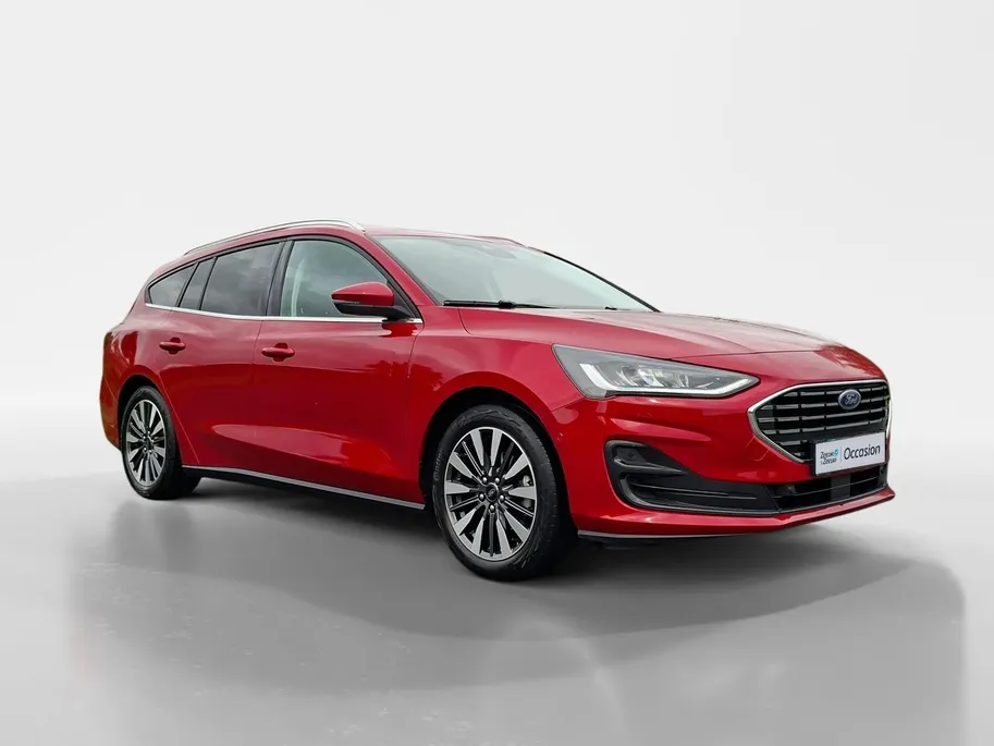Ford Focus Wagon 1.0 EcoBoost Hybrid Titanium X | NL-auto | 1e Eigenaar | Winterpack | Driver Assistancepack | El. Trekhaak | Adaptieve Cruise Control | BLIS | El. Achterklep | Camera | B&O | AGR Bestuurdersstoel |