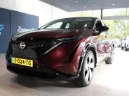 Nissan ARIYA Evolve 66 kWh | 20 inch wielen | Ceramic coating |22 kW ingebouwde lader | Electrische stoel en stuur verstelling | Navigatie | Stoel geheugen | shuif/kanteldak | Stoel verwarming en verkoeling | Zeer mooie auto |