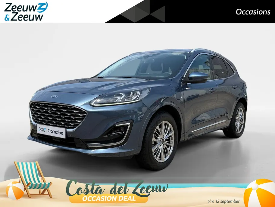 Ford Kuga 2.5 PHEV Vignale | Dealer onderhouden | Automaat | Adapt. Cruise control | BLIS | Elektr. achterklep | Winter pack | lederen bekleding | Parkeersensoren voor en achter | Camera voor en achter | Navigatie | Apple carplay & Android auto | B&O audio | Privac