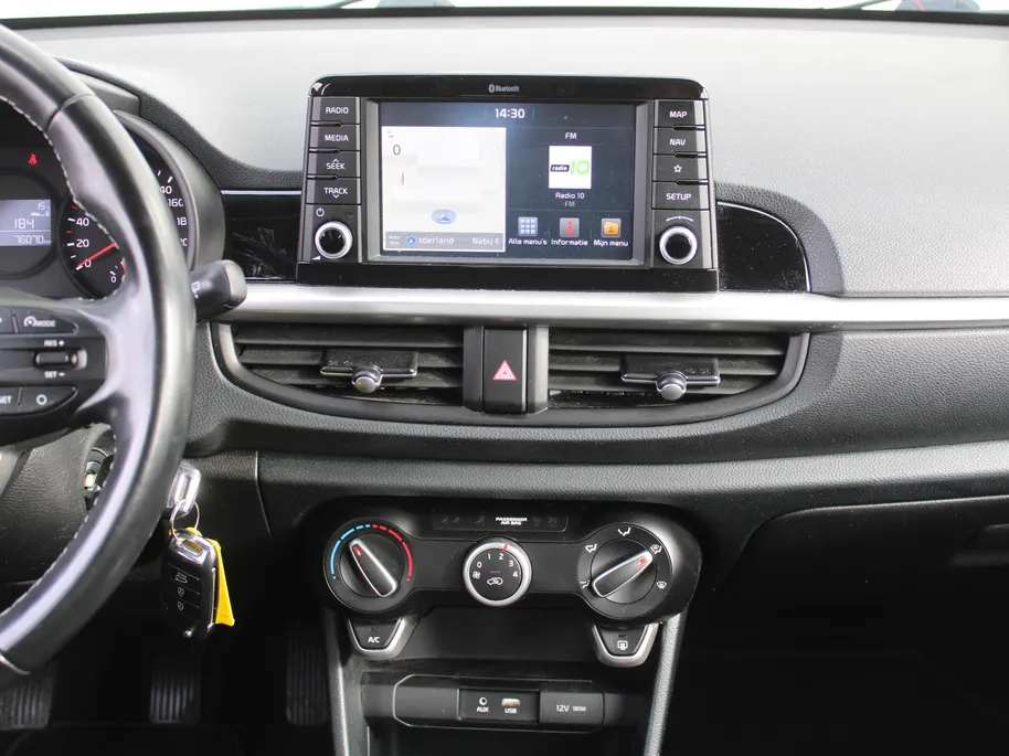 Kia Picanto 1.0 MPi DynamicLine | Camera | Airco | Apple Carplay/Android Auto | Navi | Cruise | 14' LM | Dealer onderhouden |