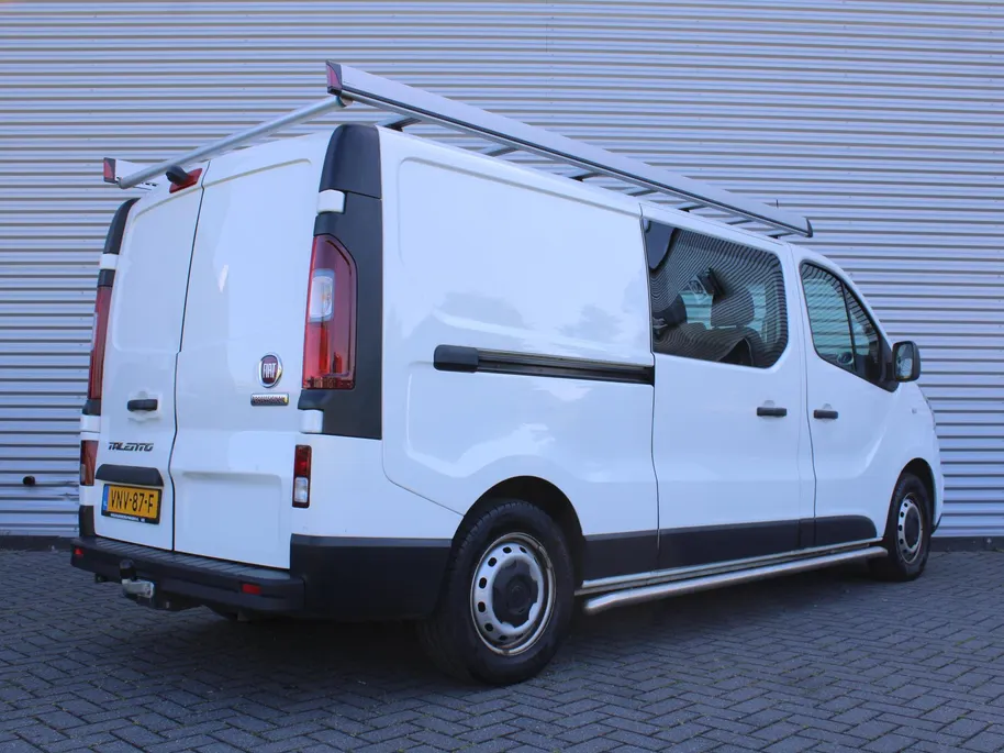 Fiat Talento 2.0 MultiJet L2H1 SX DC | Dubbele Cabine | 6-zits | Navi | Airco | Cruise | Camera | Side bars | Imperiaal | Opklapbare aluminium oprijplaat | Trekhaak |