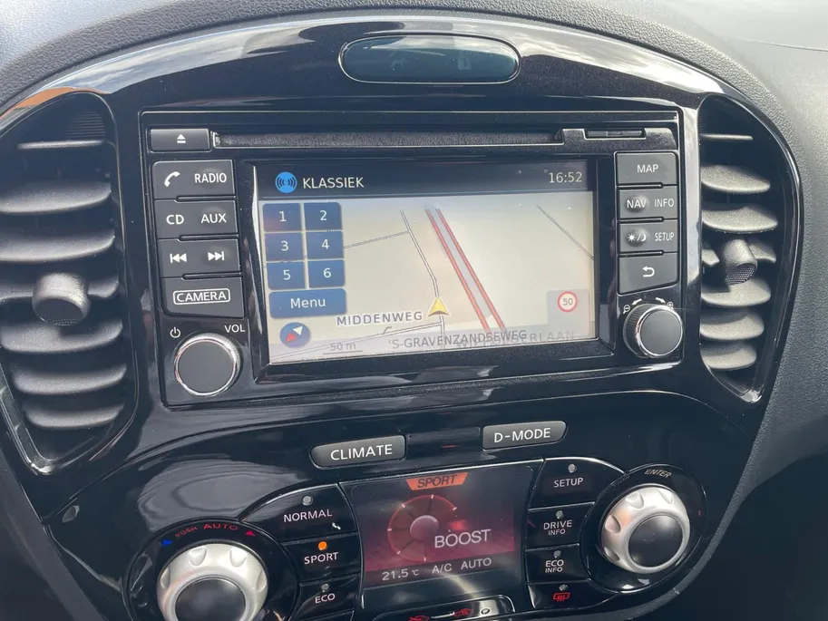 Nissan Juke 1.2 DIG-T S/S N-Connecta | Navigatie| Cruise Control| Metalliclak| Spoiler| Zwarte velgen| Climate control| UNIEK!