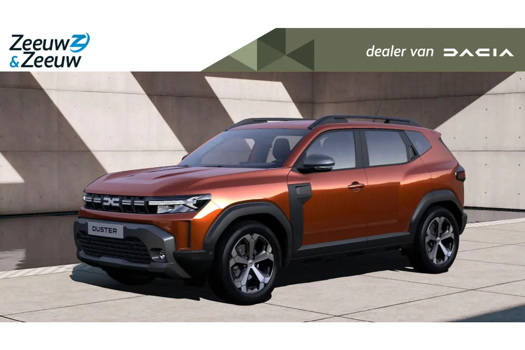 Dacia Duster Journey mild Hybrid 130 | Nu uit voorraad leverbaar met € 1.500,- Zeeuw & Zeeuw voorraadkorting en Gratis 5 jaar Fabrieksgarantie twv €456,- !