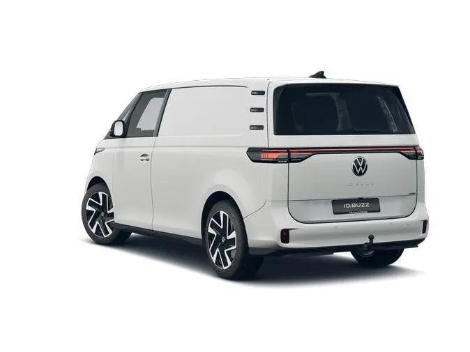 Volkswagen Bedrijfswagens ID. Buzz Cargo Bedrijfswagens Bulli Limited Signature Edition 79kWh 340pk 4M 737745 · ECO-lederen bekleding · 20' LM velgen · Voor en achter spoiler · Zwarte grill ·