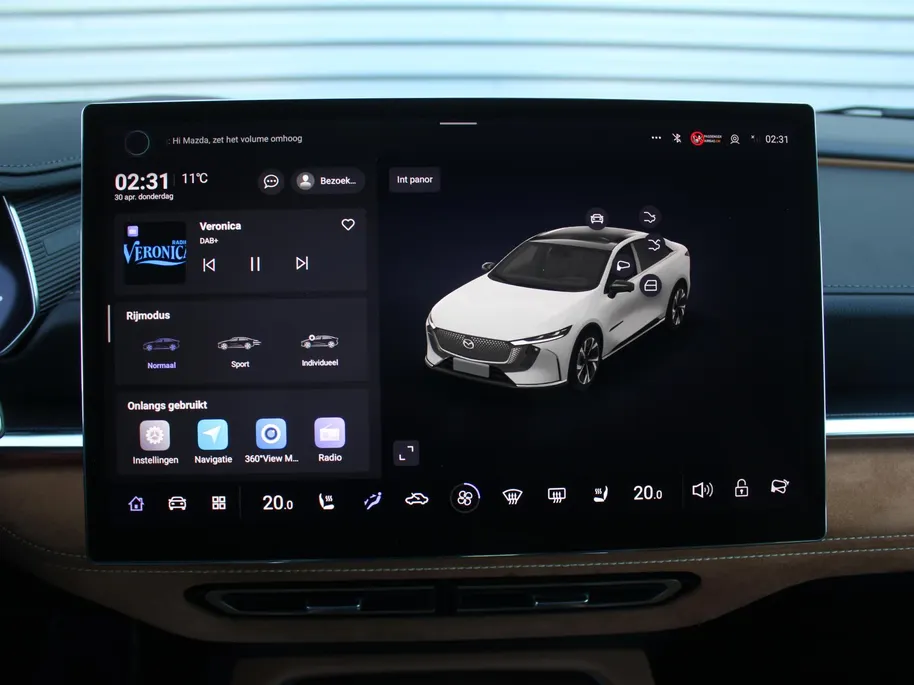 Mazda 6 6e Takumi Plus 68.8 kWh | Actieradius tot 479 km (WLTP) | Hoge Korting! | Bruin Nappa leder | 18% bijtelling |