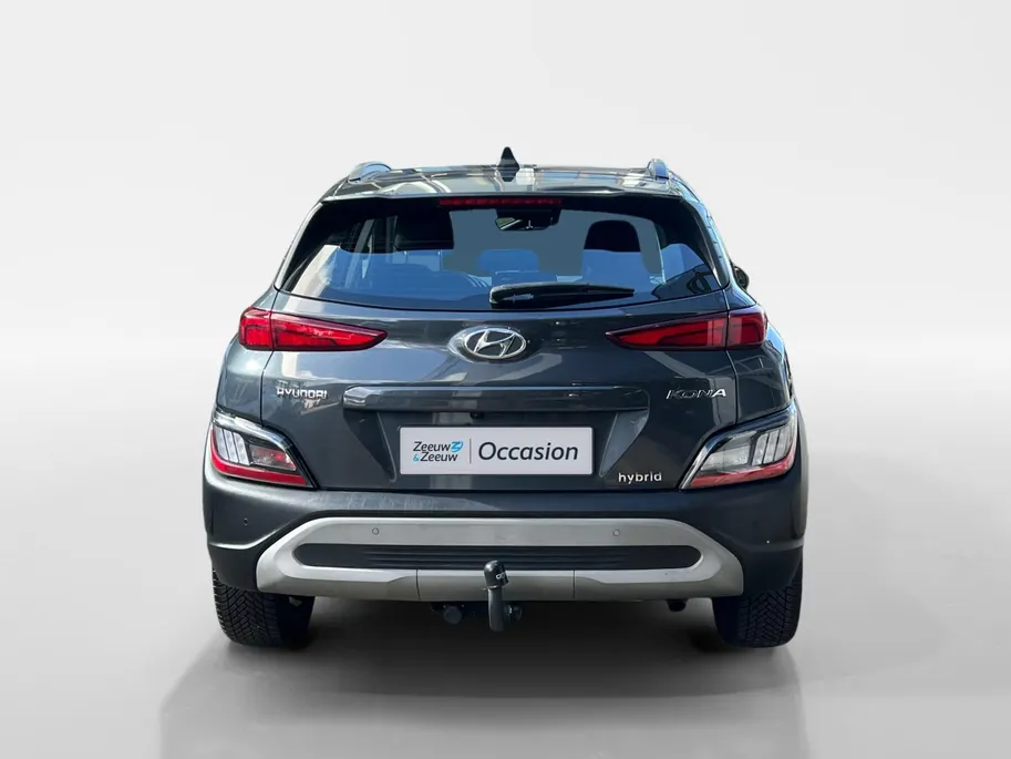 Hyundai Kona 1.6 GDI HEV Fashion Design Sky 105PK | 1ste eigenaar | Navigatie | Apple Carplay & Android Auto | Adaptive cruise control | Trekhaak | Schuif- kanteldak | Parkeersensoren achter | Stoelverwarming voor |