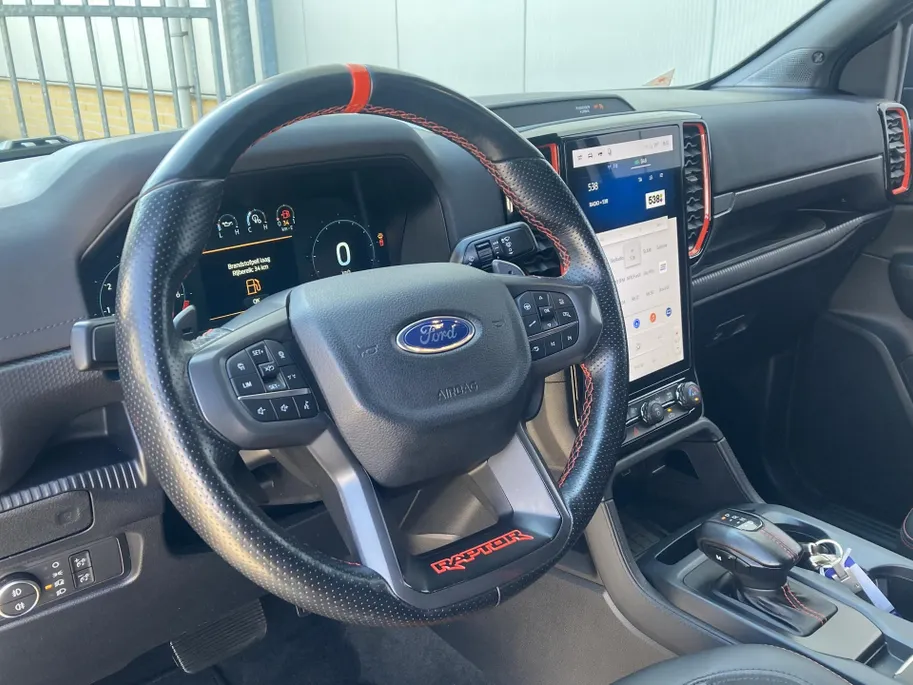 Ford Ranger 3.0 V6 Ecoboost Raptor 291 pk 4WD Automaat Benzine -grijs kenteken 2 persoons - elektrische rollertop - heavy duty vering