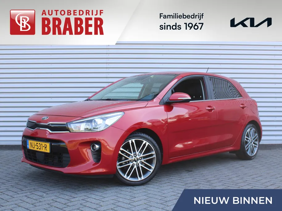 Kia Rio 1.0 TGDI ExecutiveLine | Trekhaak | Stuur-/stoelverwarming | Camera | Skai leer | 17' LM | Carplay | All seasons | Clima | Navi | Cruise |