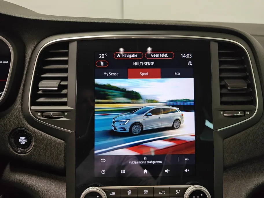 Renault Mégane Estate 1.3 TCe 140 Techno AUTOMAAT NAVI AIRCO CAMERA CRUISE CONTROLE APPLE CARPLAY ANDROID AUTO TREKHAAK (TREKGEWICHT 1750KG) ZEER MOOIE AUTO