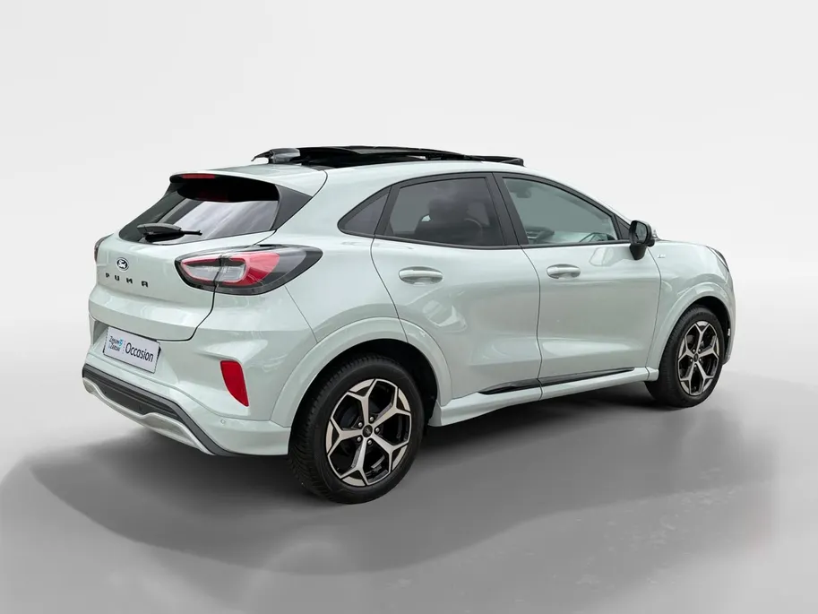 Ford Puma 1.0 EcoBoost Hybrid ST-Line | Automaat | Pano dak | Adapt. Cruise control | BLIS | Elektr. achterklep | Winter pack | Parkeersensoren voor en achter | 360 graden camera | Draadloos opladen mobiel | Fabrieksgarantie |