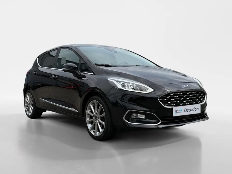 Ford Fiesta 1.0 EcoBoost Hybrid Vignale | Dealer onderhouden | NL auto | Adapt. cruise control | Pano dak | BLIS | Winter pack | Parkeersensoren voor en achter | Achteruitrijcamera | 17' lichtmetalen velgen | Bovag garantie |