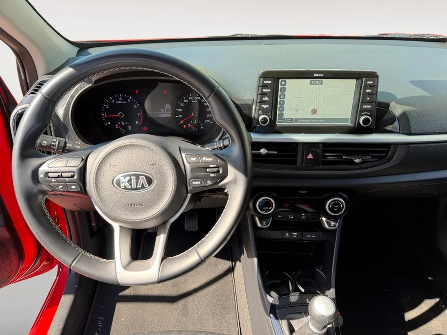 Kia Picanto 1.0 CVVT Design Edition Lederen bekleding | Cruise control | Climate control | Getint glas | 16 incht lichtmetalen velgen | resterende fabrieksgarantie!