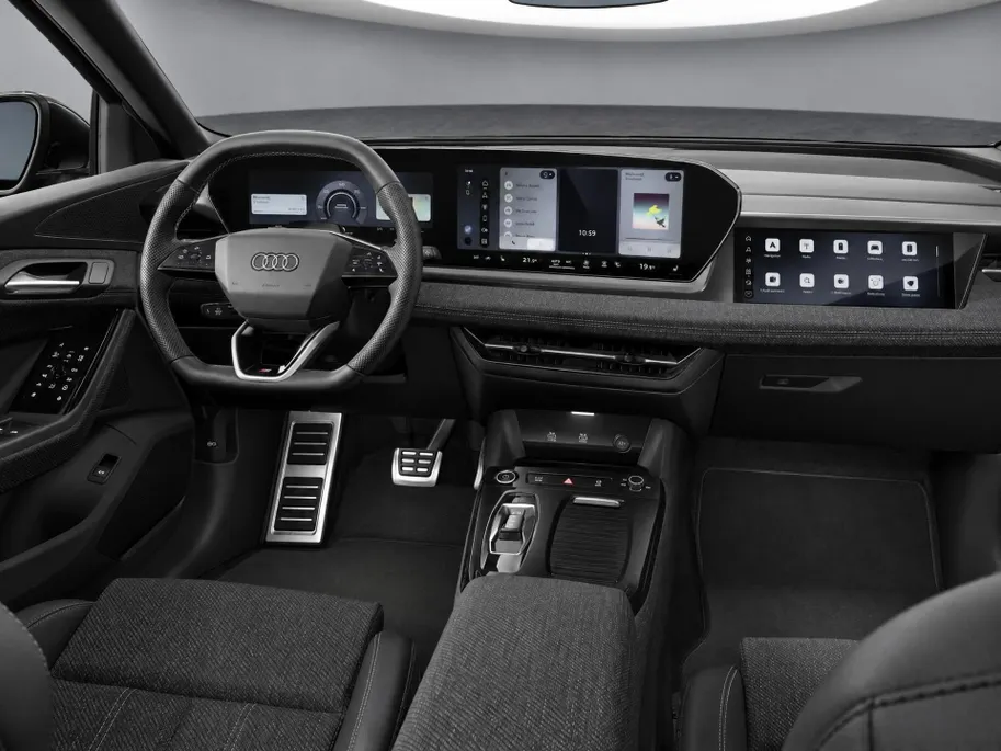 Audi Q6 e-tron S edition 83 kWh 252 PK · Trekhaak elek. wegklapbaar · Exterieurpakket zwart · Tech plus
