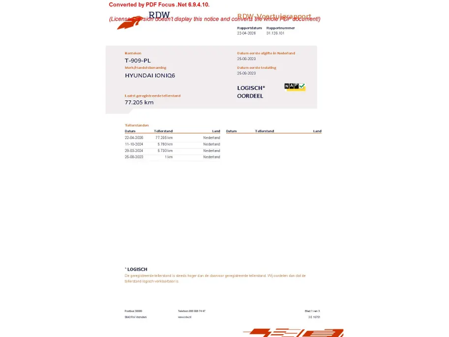 Hyundai IONIQ 6 77,4 kWh 325pk AWD First Edition I Schuifdak I SOH 100%