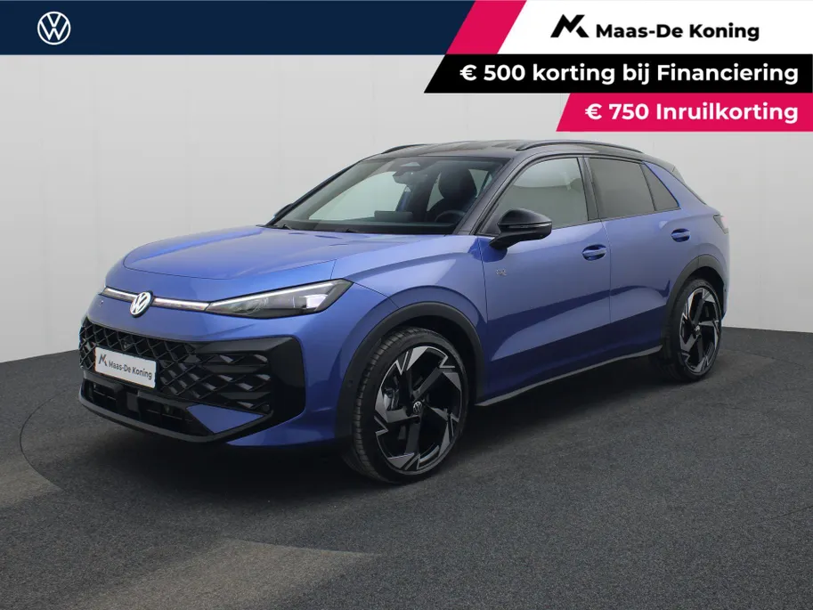 Volkswagen T-Roc 1.5eTsi/150PK R Line First Edition Black Style DSG · Navigatie · 360°Camera + Parkeersensoren · Stoel- & stuurverwarming · Garantie t/m 28-11-2025 · EXTRA INRUILKORTING