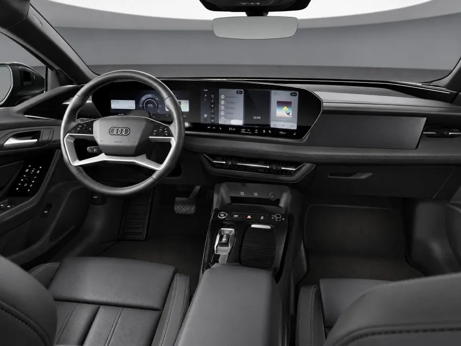 Audi A6 e-tron Advanced edition 83 kWh 286 PK · Trekhaak elek. wegklapbaar · Stoelen met geheugenfunctie · Sportstoelen zwart leder-kunstleder