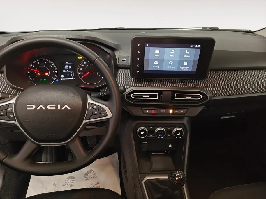 Dacia Sandero 1.0 TCe 90 Journey AIRCO CAMERA CRUISE CONTROLE NAVI APPLE CARPLAY ANDROID AUTO 5 DEURS ZEER MOOIE AUTO DEALER ONDERHOUDEN