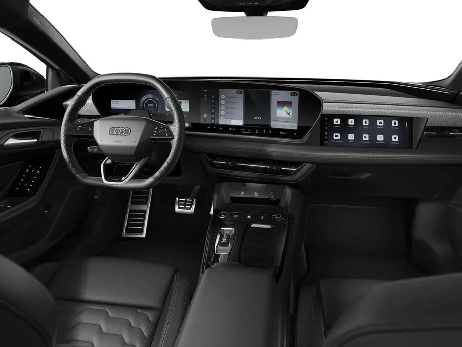 Audi A6 e-tron S edition 83 kWh 286 PK · Trekhaak elek. wegklapbaar · Optiekpakket zwart · Zwart lederen sportstoelen