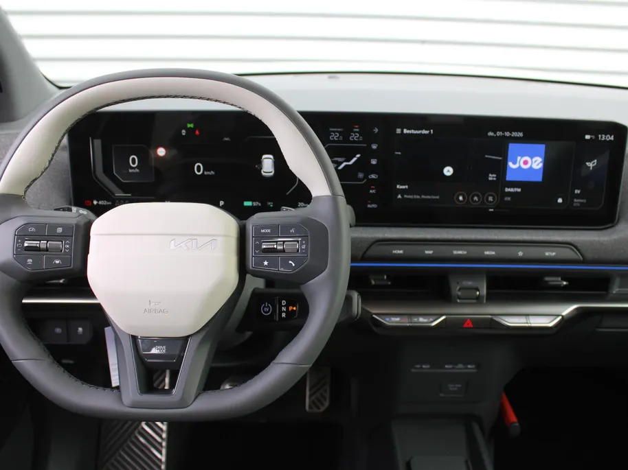 Kia EV2 GT-Line 61 kWh | Stuur-/stoelverwarming + ventilatie | 360 Camera | Schuifdak | Geheugenstoel | 19' LM | Dodehoek detectie | Telefoonlader |