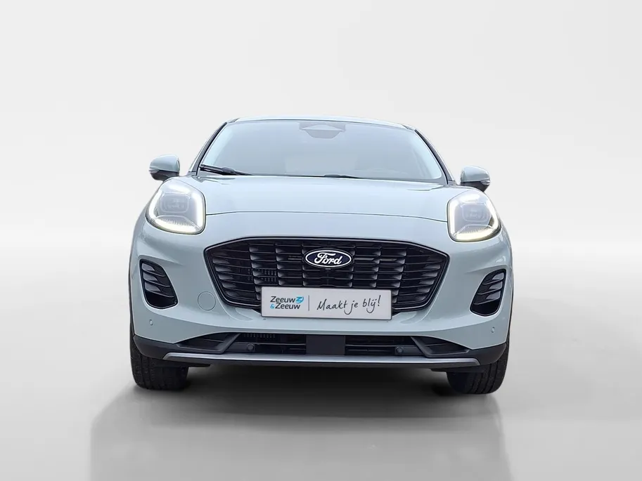 Ford Puma 1.0 EcoBoost Hybrid Titanium | !gratis automaat! | Winterpack | Driver Assistancepack inc Blue Cruise Voorbereiding | Comfortpack | Adaptive Cruisecontrol | 360Camera | Dodehoekdetectie | El. Achterklep | Keyless Entry | Apple Carplay&Android Auto | Nieuw