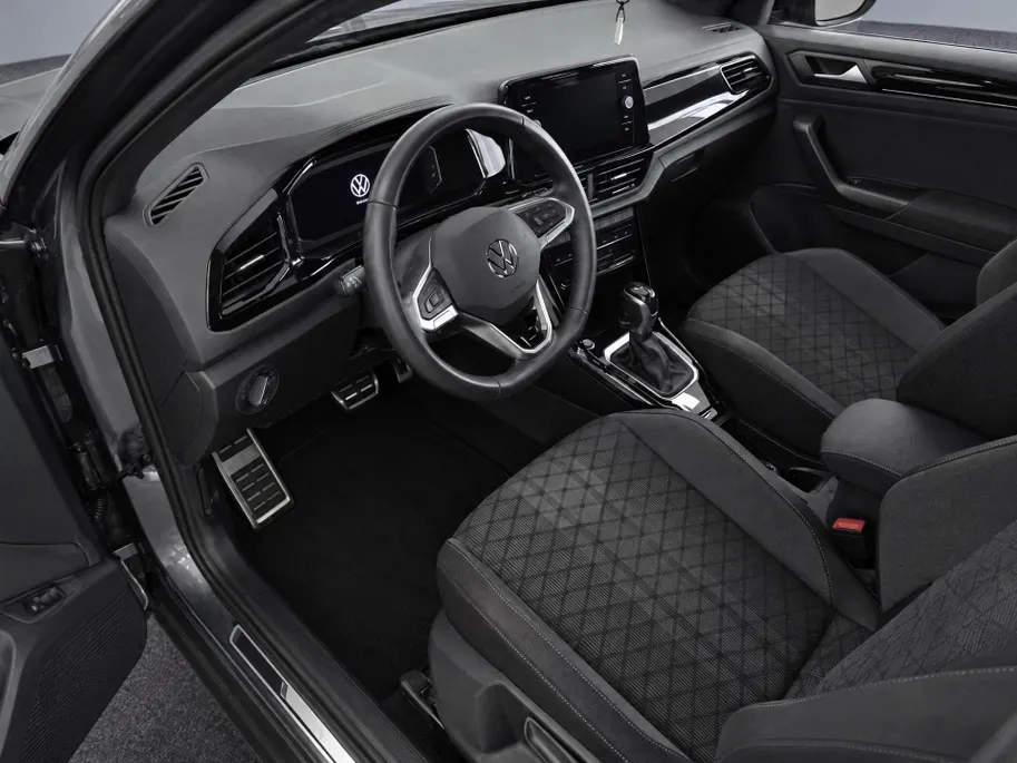 Volkswagen T-Roc 1.5 TSI 150pk DSG R-Line · Camera · Apple/Android Car Play · Navigatie · Stoel-& Stuurverwarming · Elek. Achterklep · Dodehoek Detectie · 18'' Inch ·
