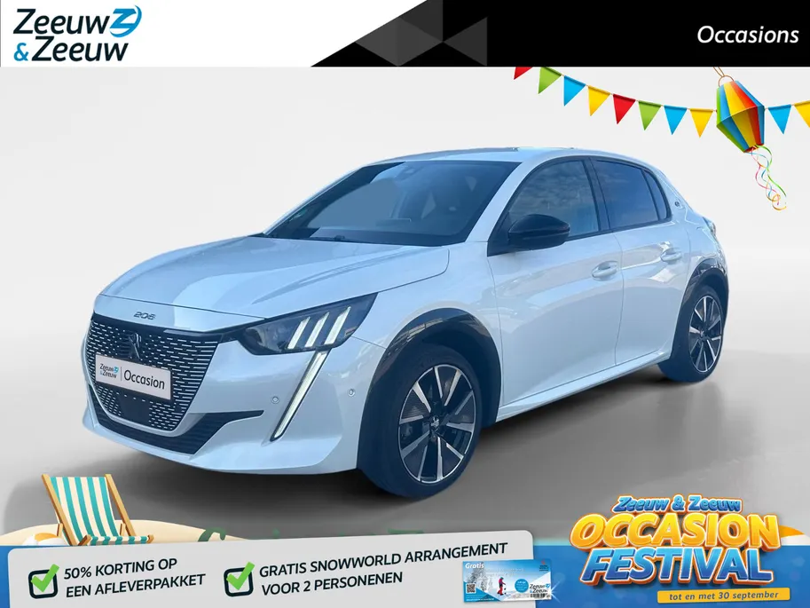Peugeot e-208 EV GT 350 50 kWh | SOH 91% | CAMERA | LED | SPORTSTOELEN | SFEER VERLICHTING |