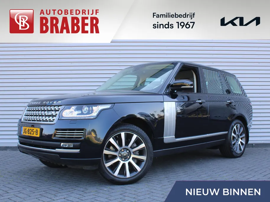 Land Rover Range Rover 4.4 SDV8 Autobiography | Uniek 4.4 | Nieuwstaat | 8 cilinder | Elek. trekhaak | Luchtvering | Stuur-/voorruit-/stoelverwarming + ventilatie | Massage-/geheugenstoelen | Leer | Schuifdak | 360 Camera | 21' LM |