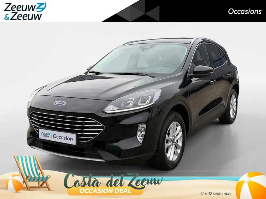 Ford Kuga 2.5 PHEV Titanium | Dealer Onderhouden | SOH 91% | El. Trekhaak | Adapt. Cruise Control | BLISS | Achteruitrijcamera | Parkeersensoren voor & achter | Winterpakket | All Season Banden