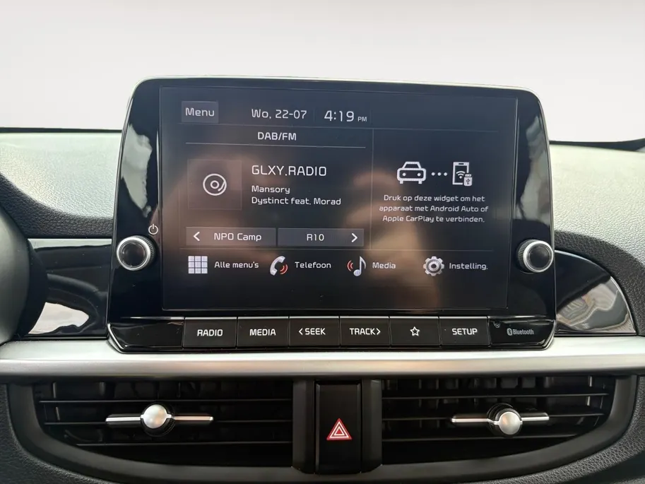 Kia Picanto 1.0 DPi DynamicLine | Apple Carplay / Android Auto | Airco | Camera Achter | Lichtsensor | Cruise Control | 14'Lichtmetalen Velgen |