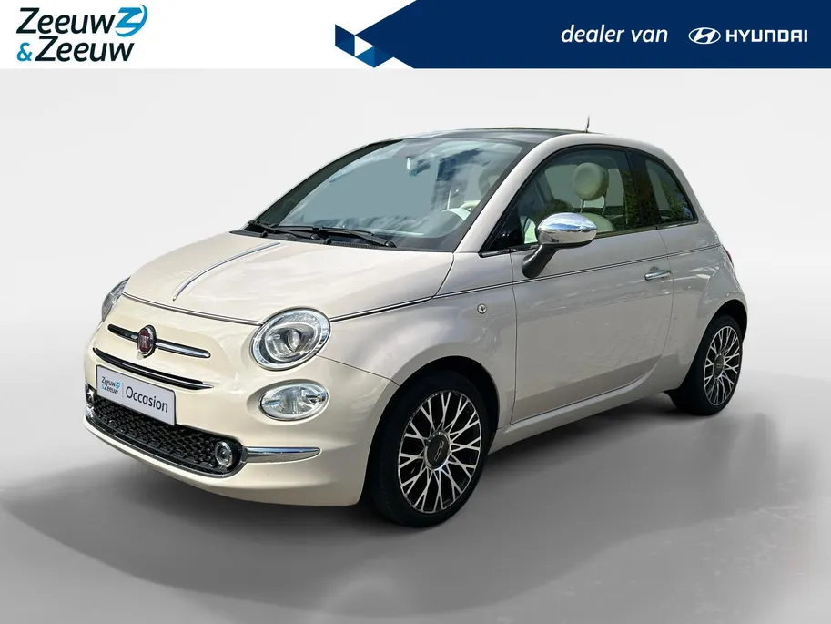 Fiat 500 0.9 TwinAir Turbo Collezione Navi, Airco, Panoramadak, Telefoonkoppeling, Parkeersensoren etc.! Nu rijklaarprijs inclusief 12 maanden garantie!!