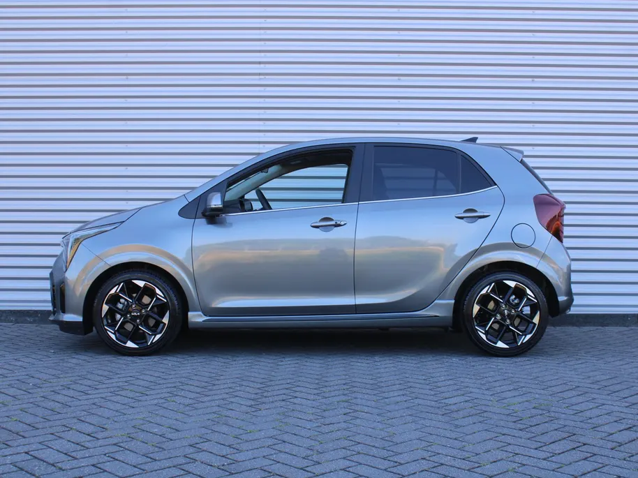 Kia Picanto 1.0 DPI GT-Line | Stuur-/stoelverwarming | Schuifdak | Camera | Dodehoek detectie | Telefoonlader | Clima | Navi | 16' LM | LED | Cruise |