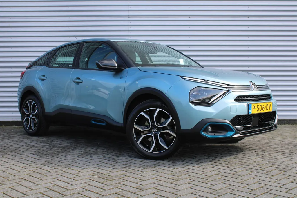 Citroën ë-C4 Shine 50 kWh | Airco | Cruise | Navi | Keyless | Trekhaak | LM Velgen | Heads Up Display | Stoelverwarming |