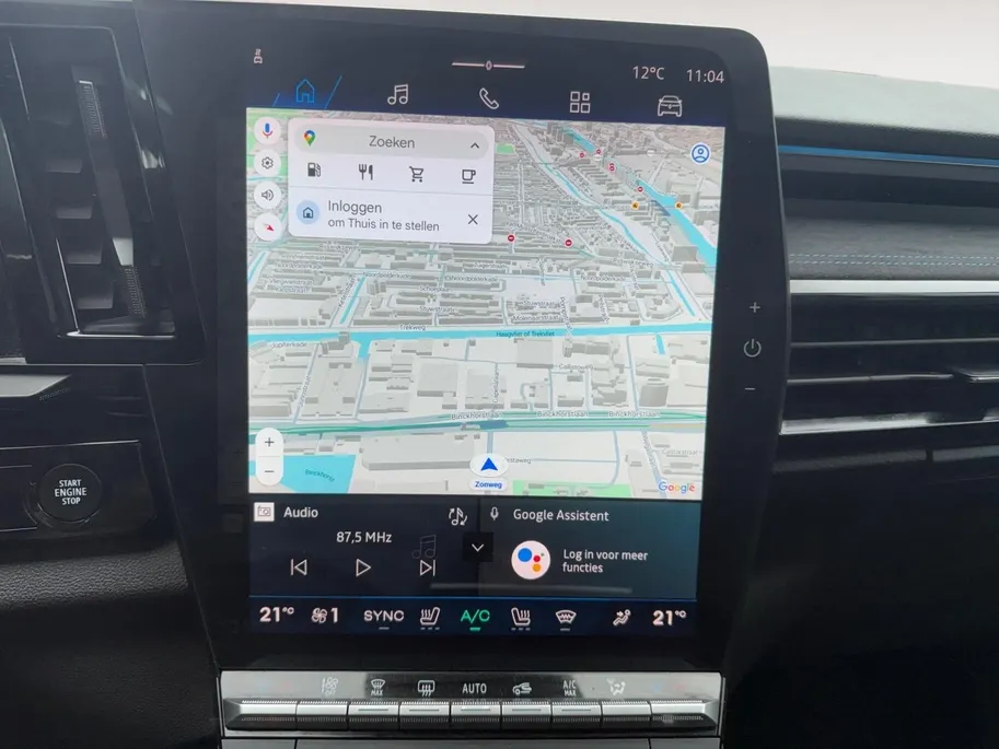 Renault Austral 1.2 E-Tech full hybrid 200 techno esprit Alpine AUTOMAAT NAVI AIRCO CAMERA ELECTRISCHE STOELEN STOELVERWARMING STUURVERWARMING HOGE INSTAP APPLE CARPLAY ANDROID AUTO ZEER MOOIE AUTO
