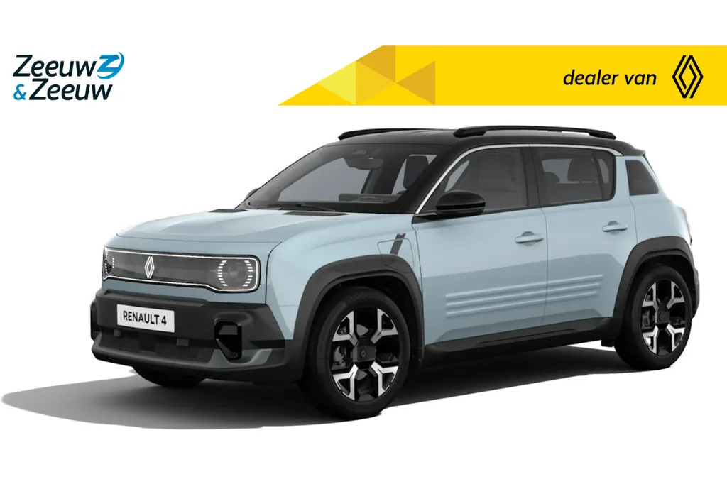 Renault 4 Techno comfort range | Profiteer nu van €1.800,- Zeeuw & Zeeuw voorraadkorting | NU met GRATIS 5 jaar fabrieksgarantie | 409KM Actieradius | 165km laden in slechts 15 minuten | Nu in de showroom |